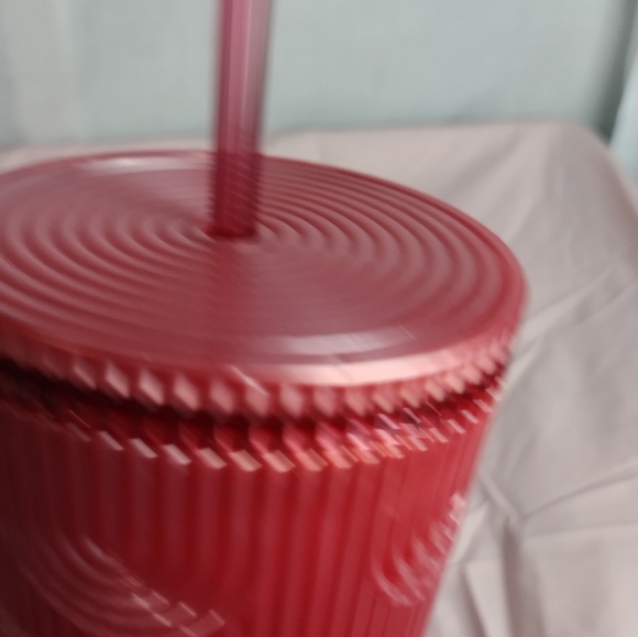 Starbucks 2023 Fall Pink Shimmer Shell Mermaid Scales Cold Cup Tumbler 24 oz - Picture 5 of 11